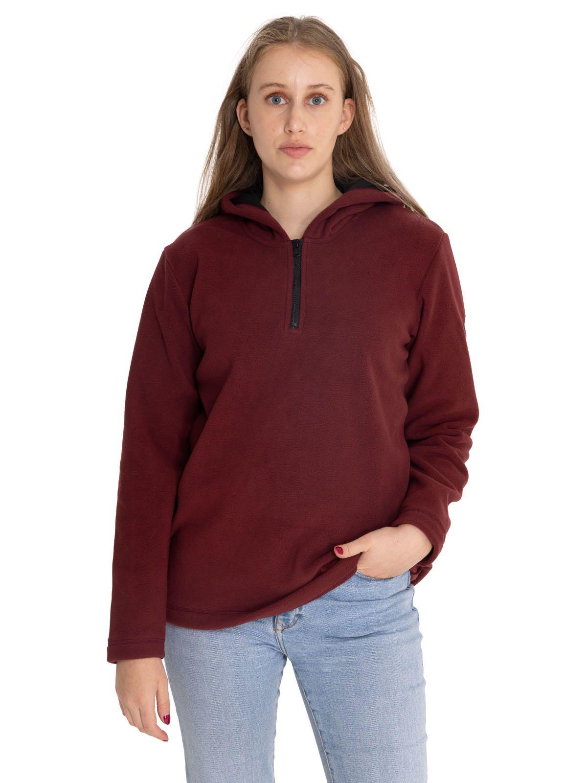 Polar Mujer W Quarter Zip Polar Burdeo-0