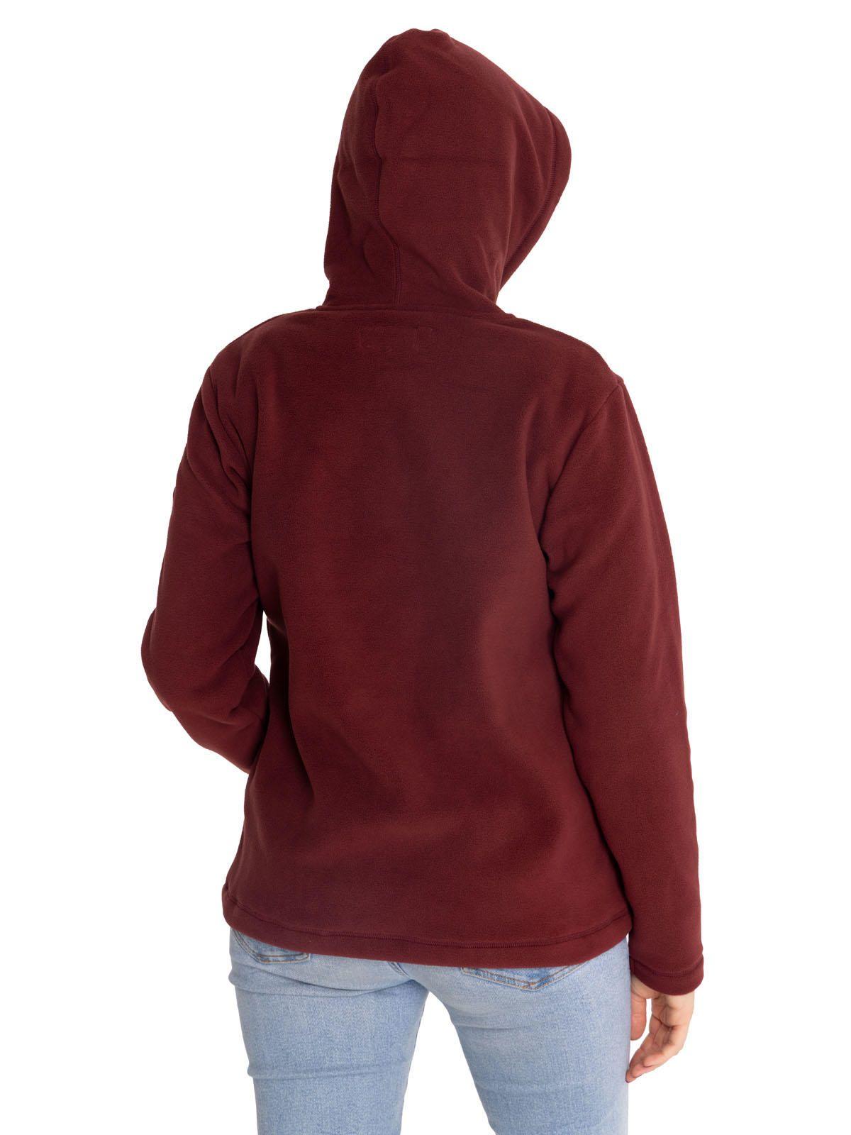 Polar Mujer W Quarter Zip Polar Burdeo-4