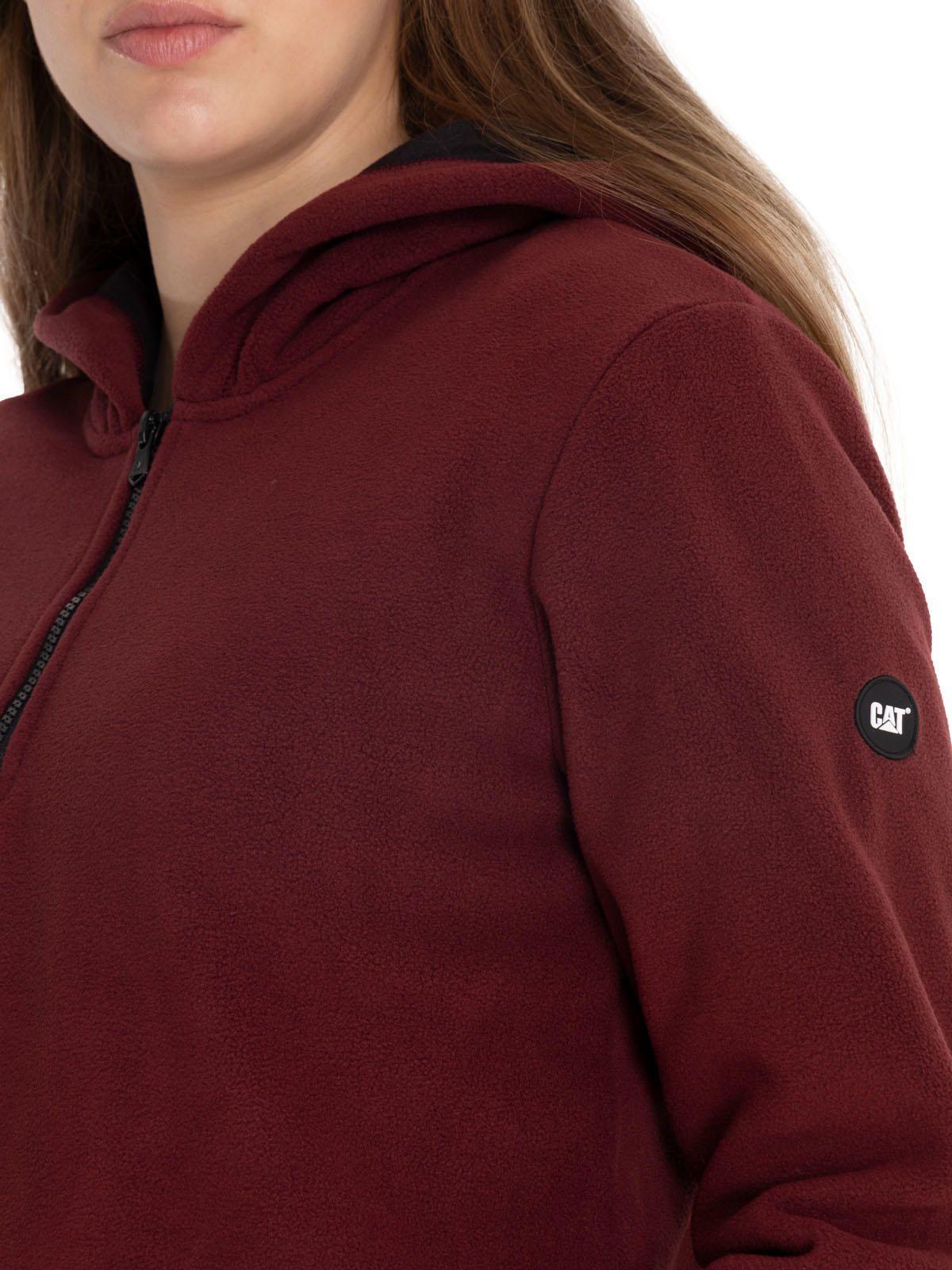 Polar Mujer W Quarter Zip Polar Burdeo-5