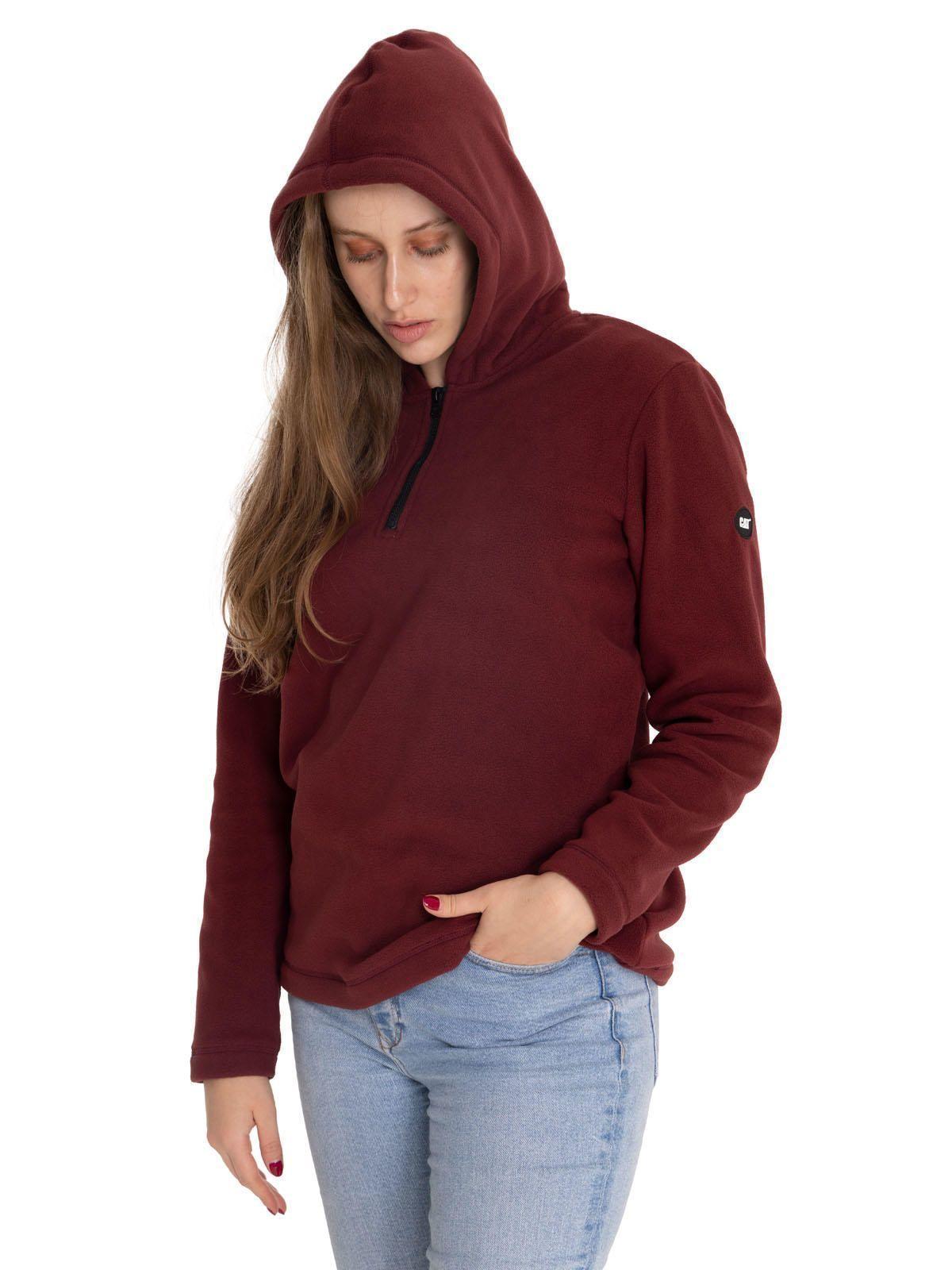 Polar Mujer W Quarter Zip Polar Burdeo-3