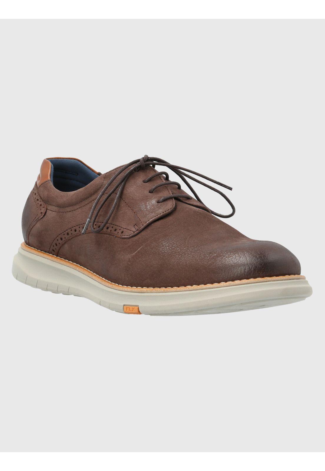 Zapato Cuero Hombre Nerio Café-0