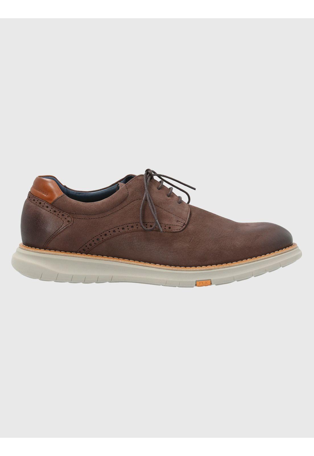 Zapato Cuero Hombre Nerio Café-1