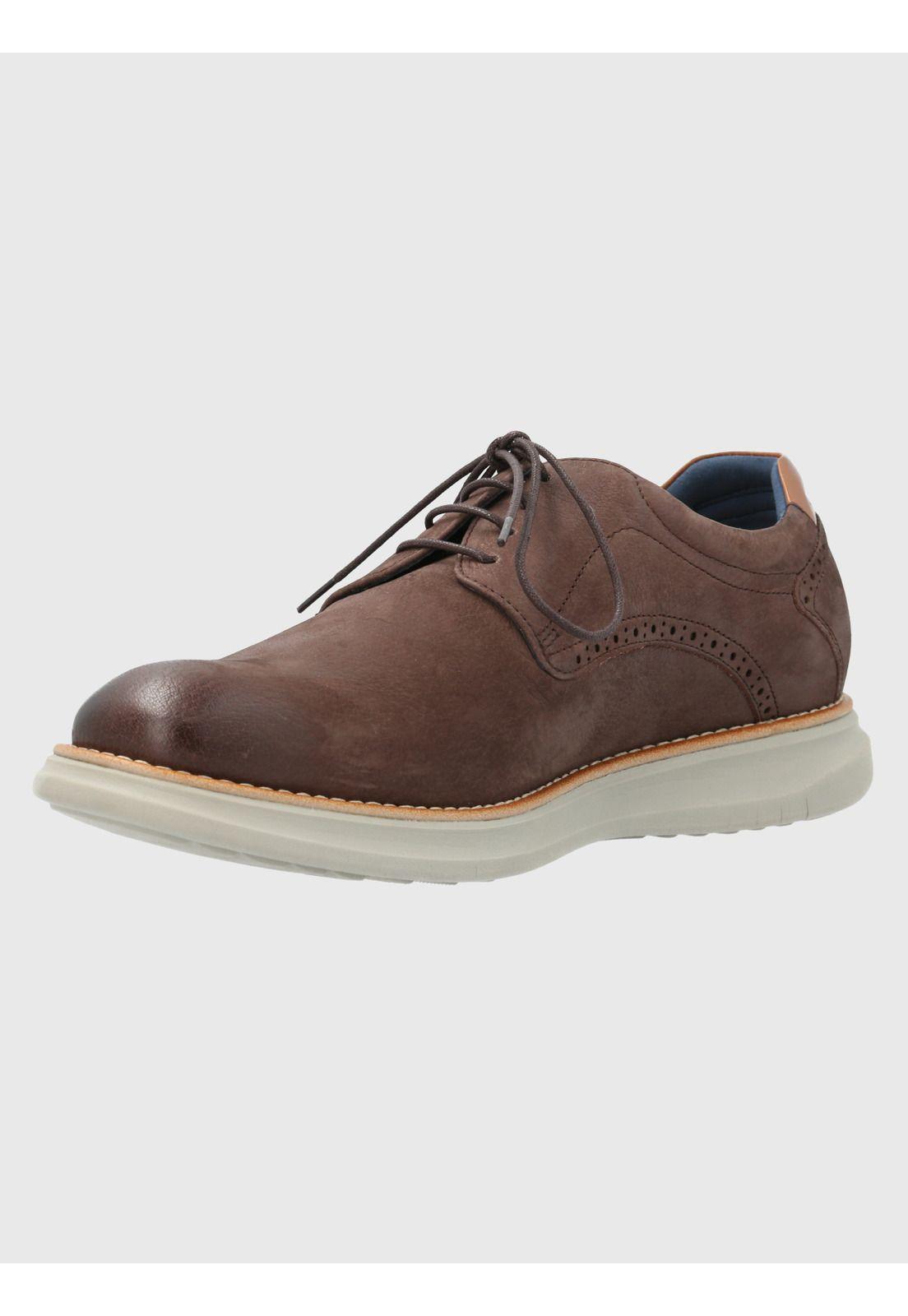 Zapato Cuero Hombre Nerio Café-4