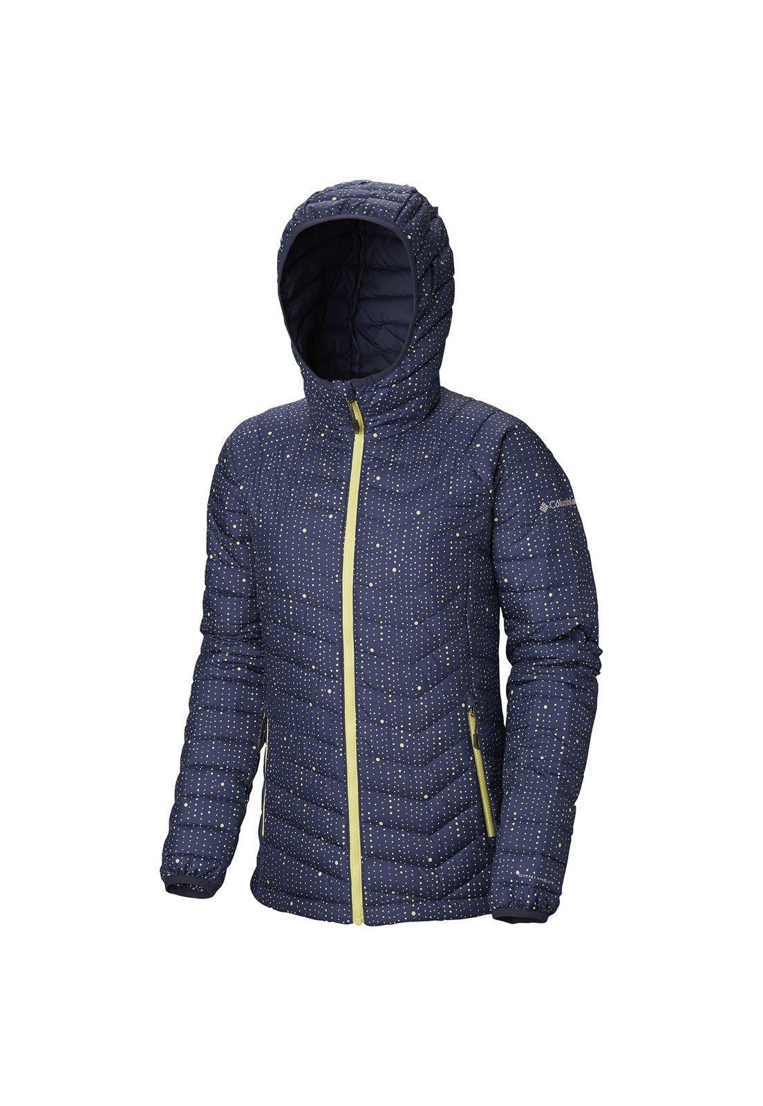 Parka Mujer Powder Lite Hooded Polyester Azul-0