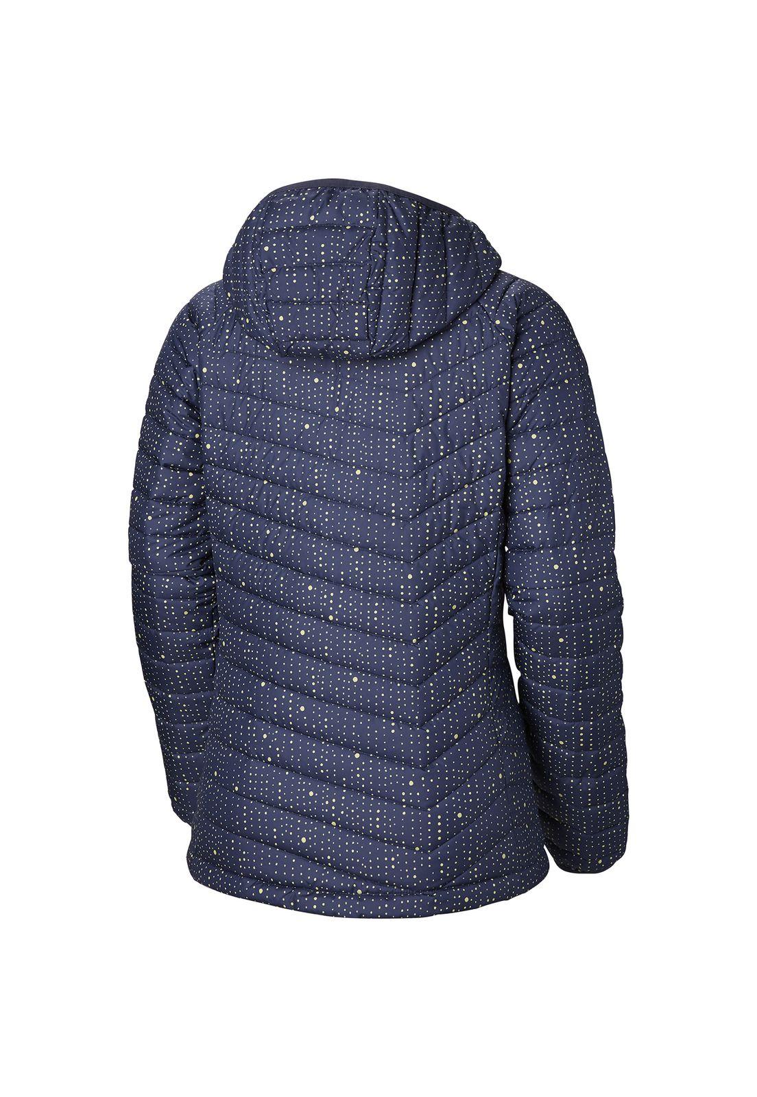 Parka Mujer Powder Lite Hooded Polyester Azul-1