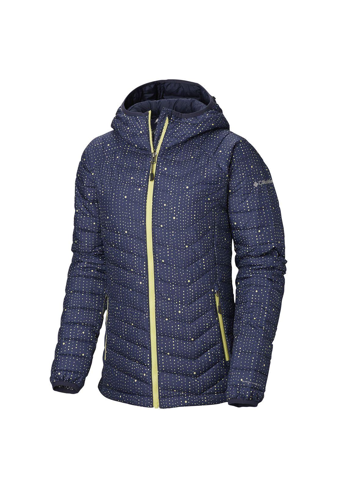 Parka Mujer Powder Lite Hooded Polyester Azul-2