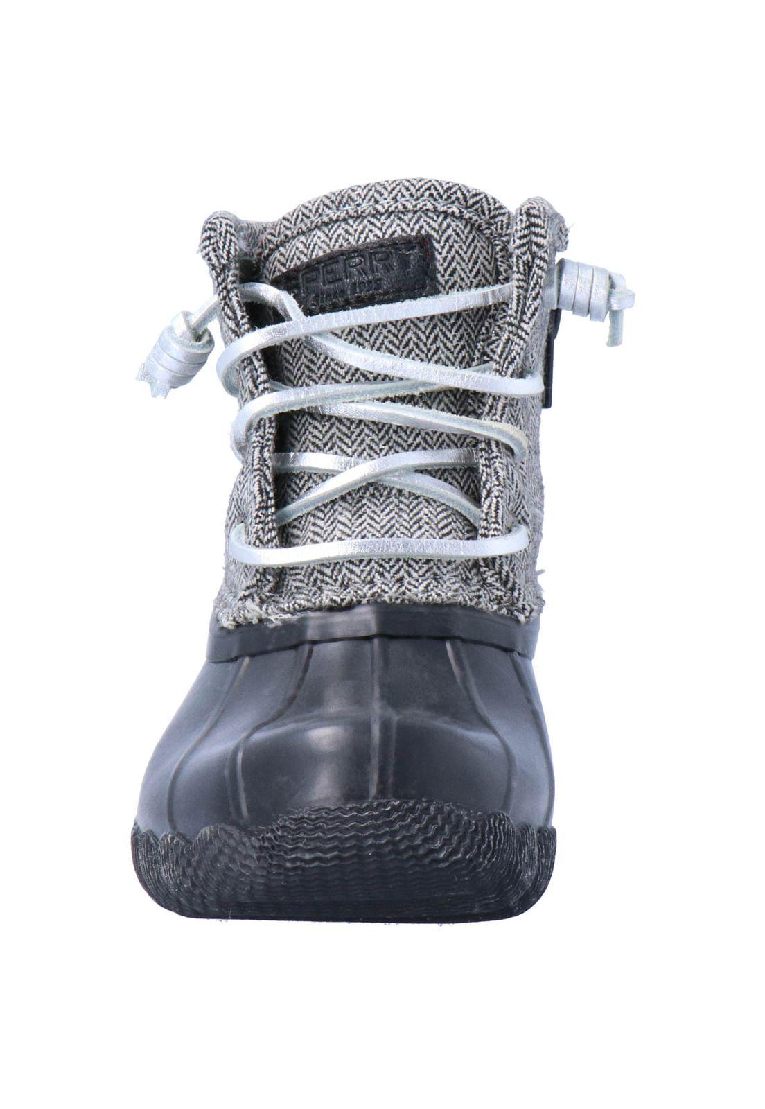 Bota Saltwater Boot Negro Niño Sperry-2