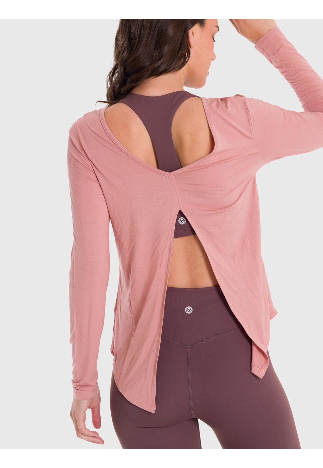 Polera Mujer Modal Round Neck Rosada-1