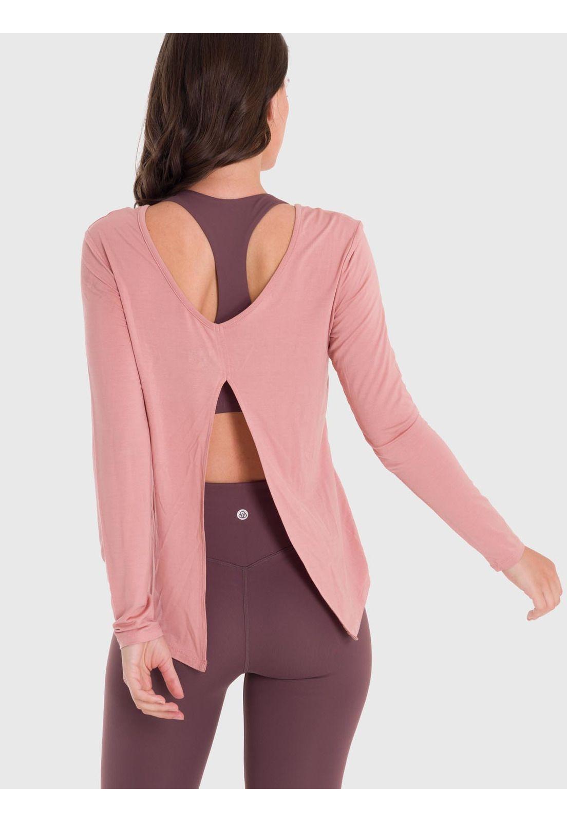 Polera Mujer Modal Round Neck Rosada-4