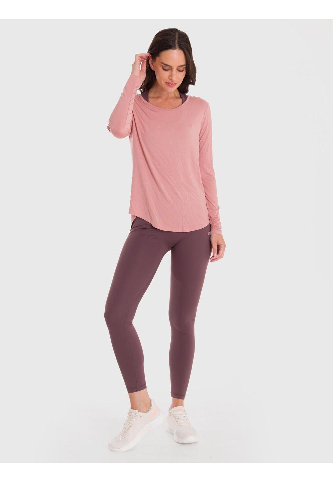 Polera Mujer Modal Round Neck Rosada-5