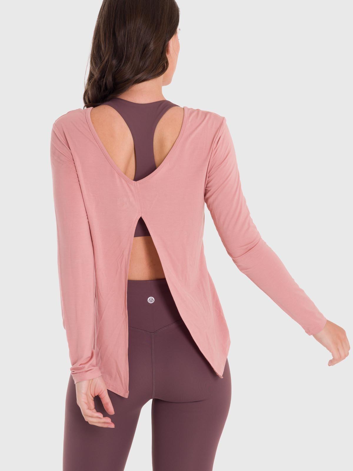 Polera Mujer Modal Round Neck Rosada-4