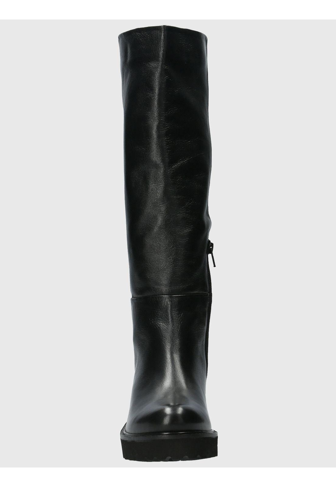 Bota Cuero Mujer Blissful Negro-3