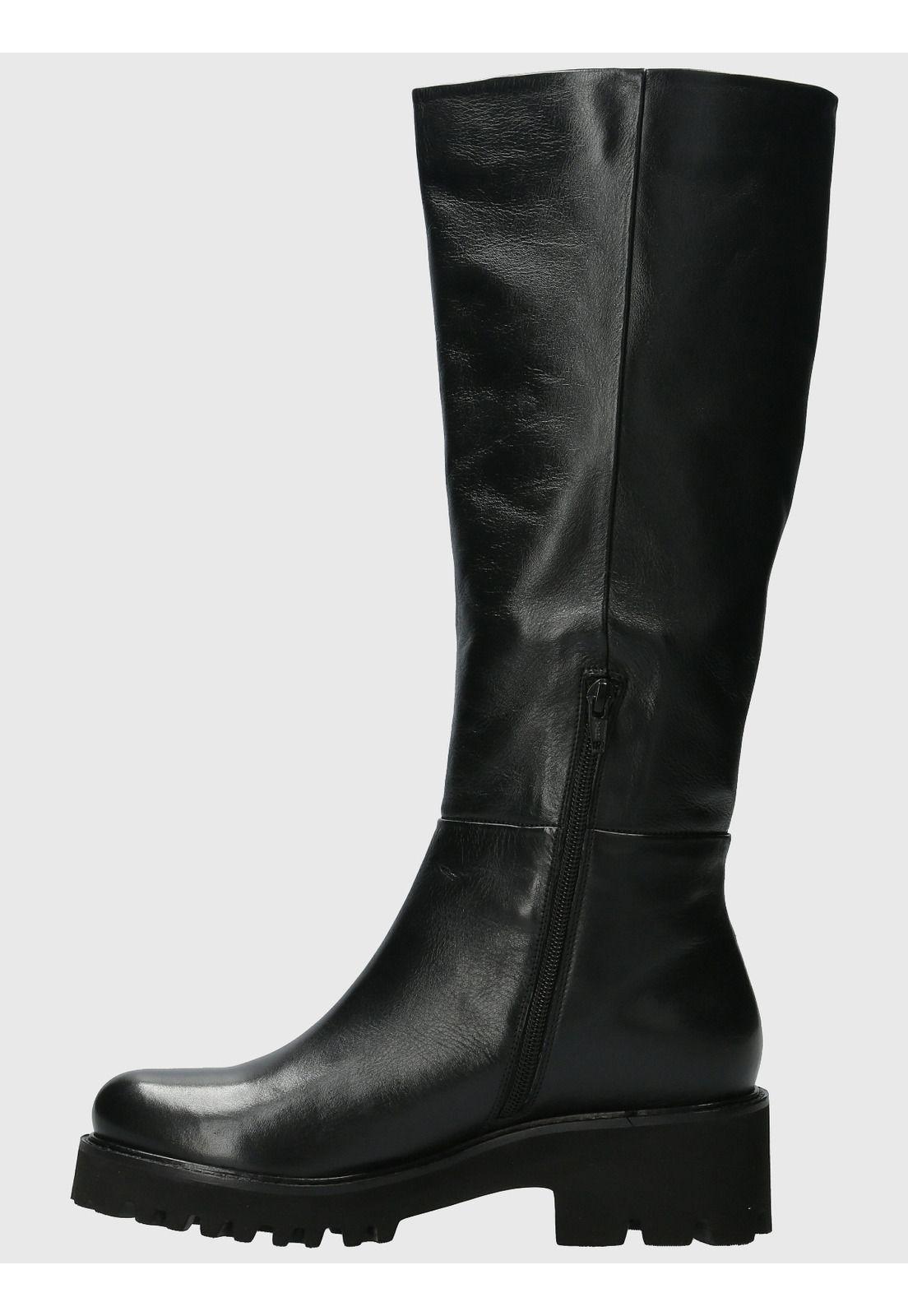 Bota Cuero Mujer Blissful Negro-5