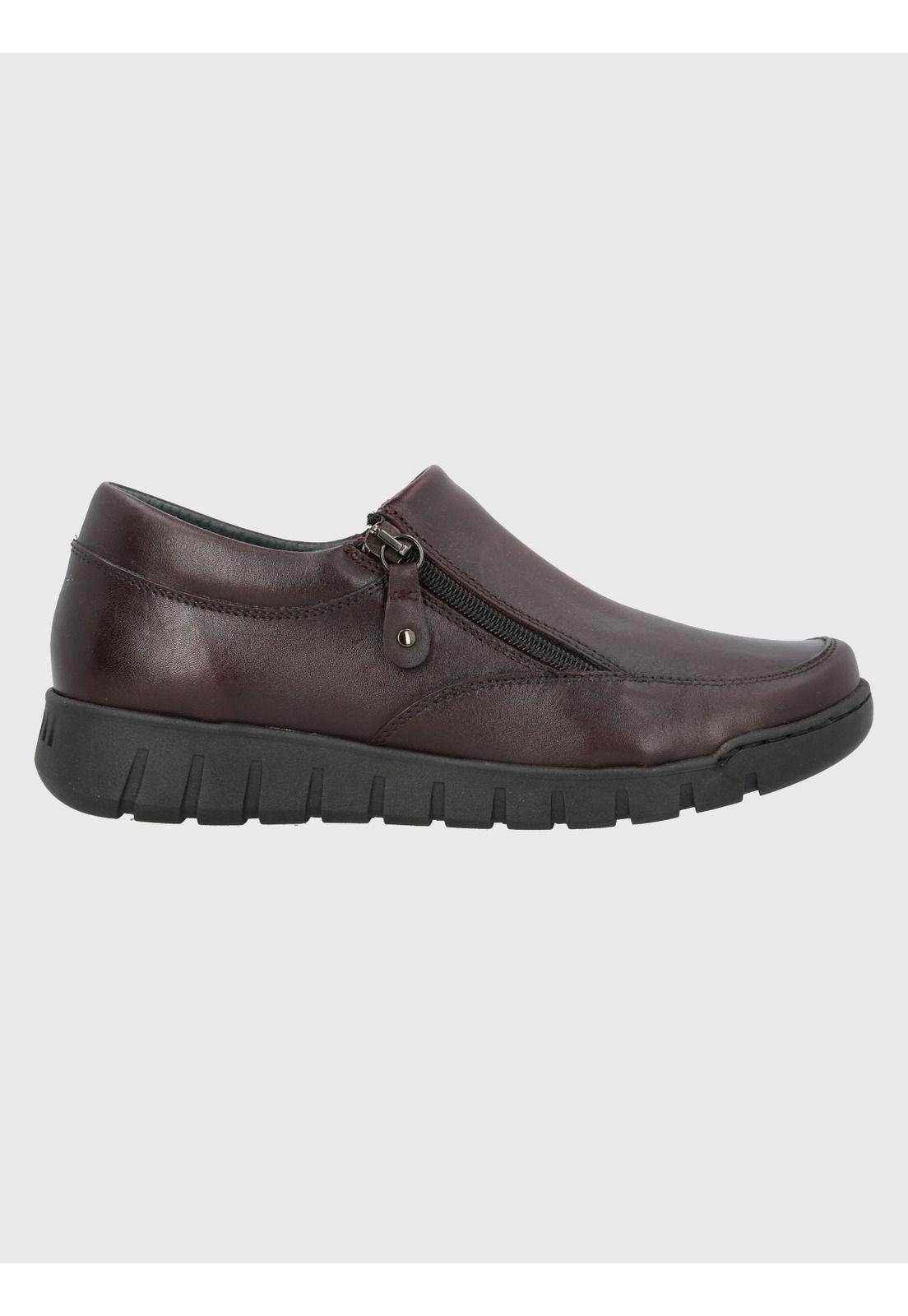 Zapato Cuero Mujer Henry Burdeo-1