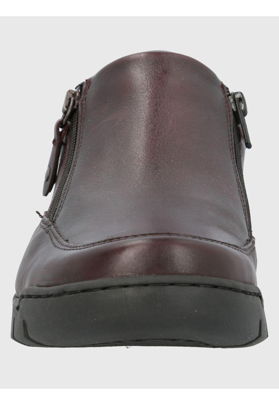 Zapato Cuero Mujer Henry Burdeo-3