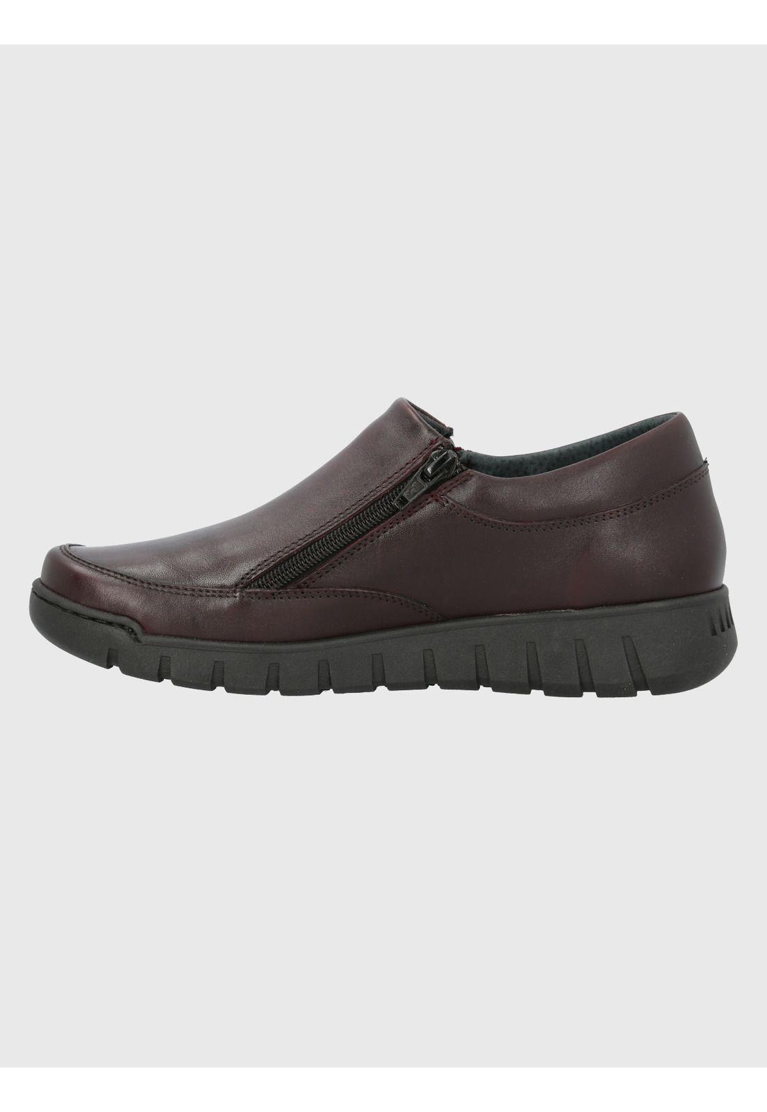 Zapato Cuero Mujer Henry Burdeo-5