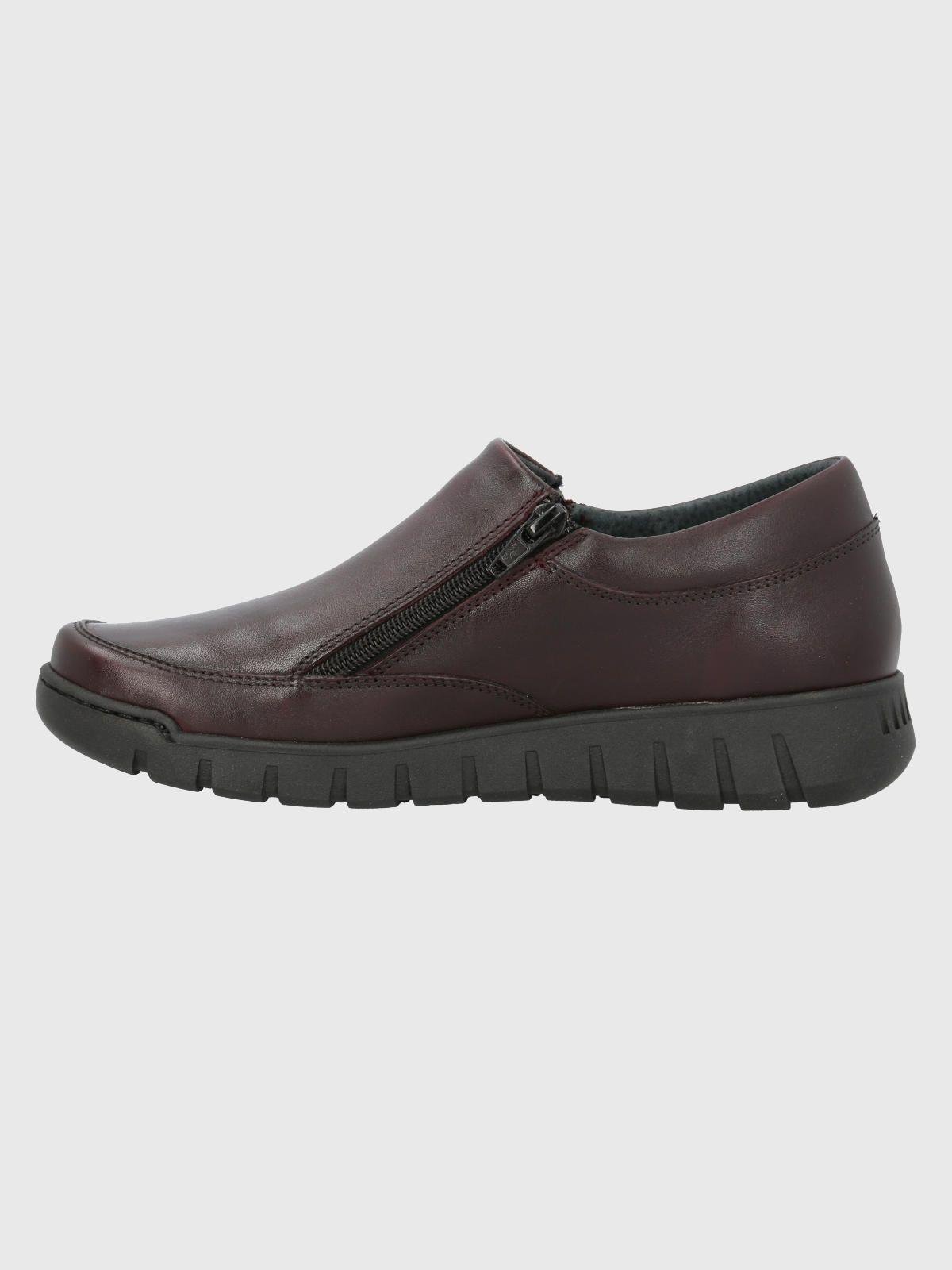Zapato Cuero Mujer Henry Burdeo-5