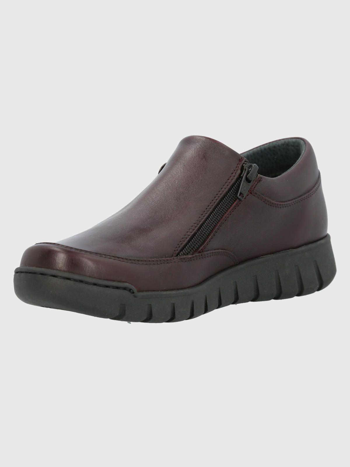 Zapato Cuero Mujer Henry Burdeo-4