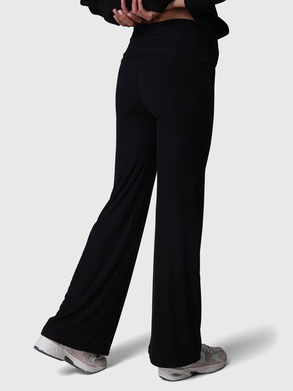 Pantalón Modal Rib Negro-1