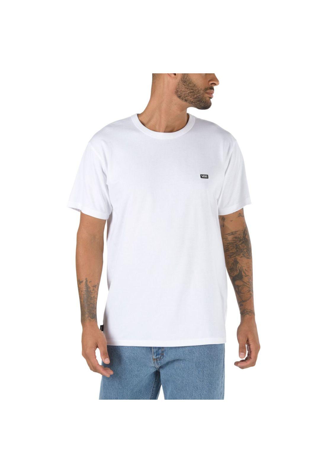 Polera M/C Hombre Mn Off The Wall Classic White-5