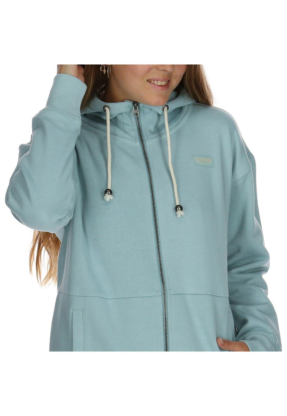 Poleron Climber Mujer Azul Burton-4