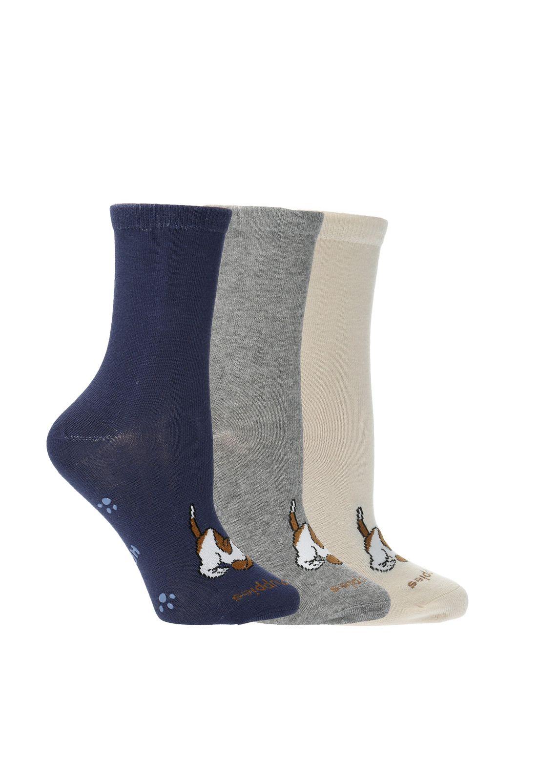 Pack 3 Calcetines Classicdog Gris Niño-0