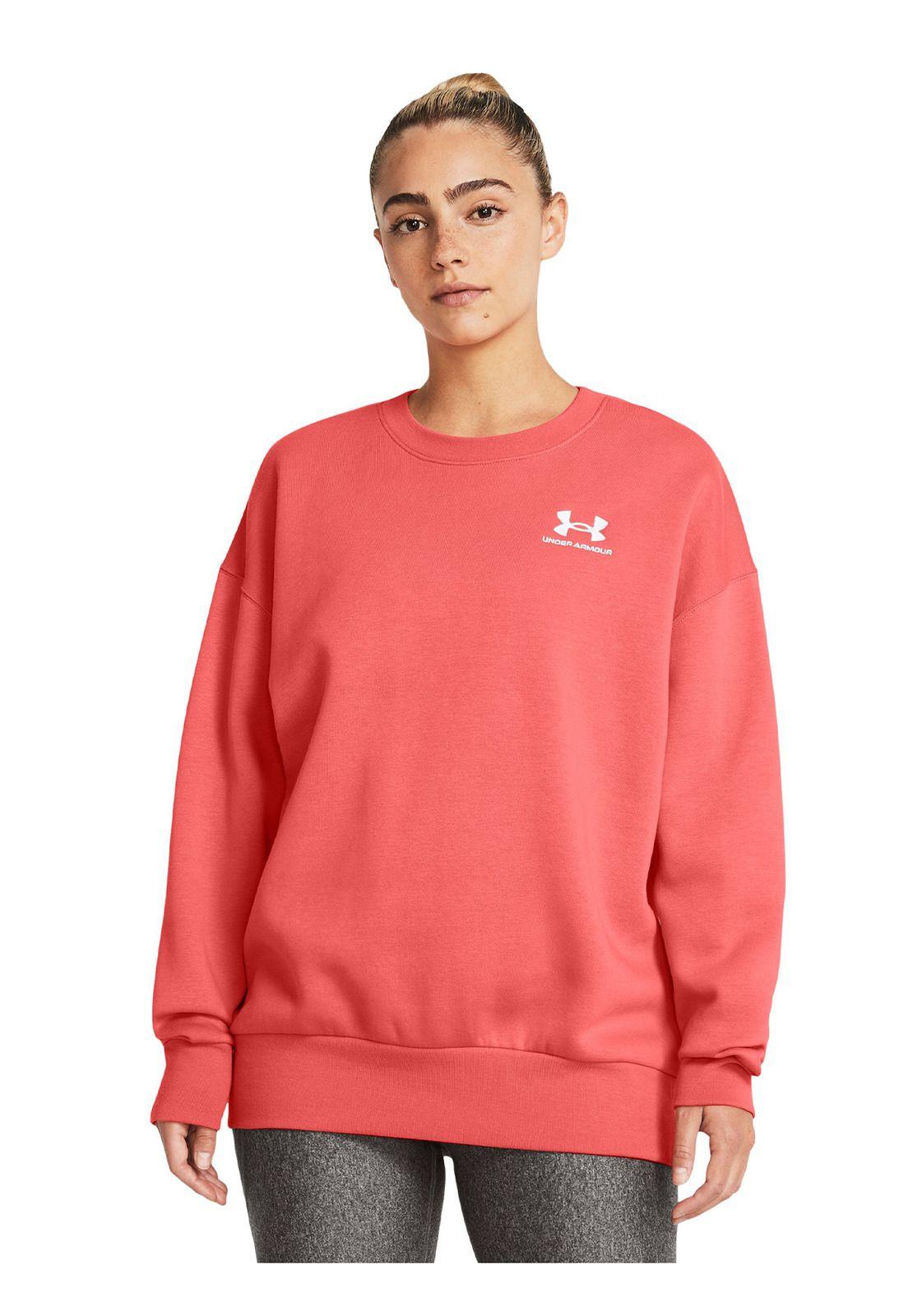 Polerón UA Essential Fleece mujer Rosado-3