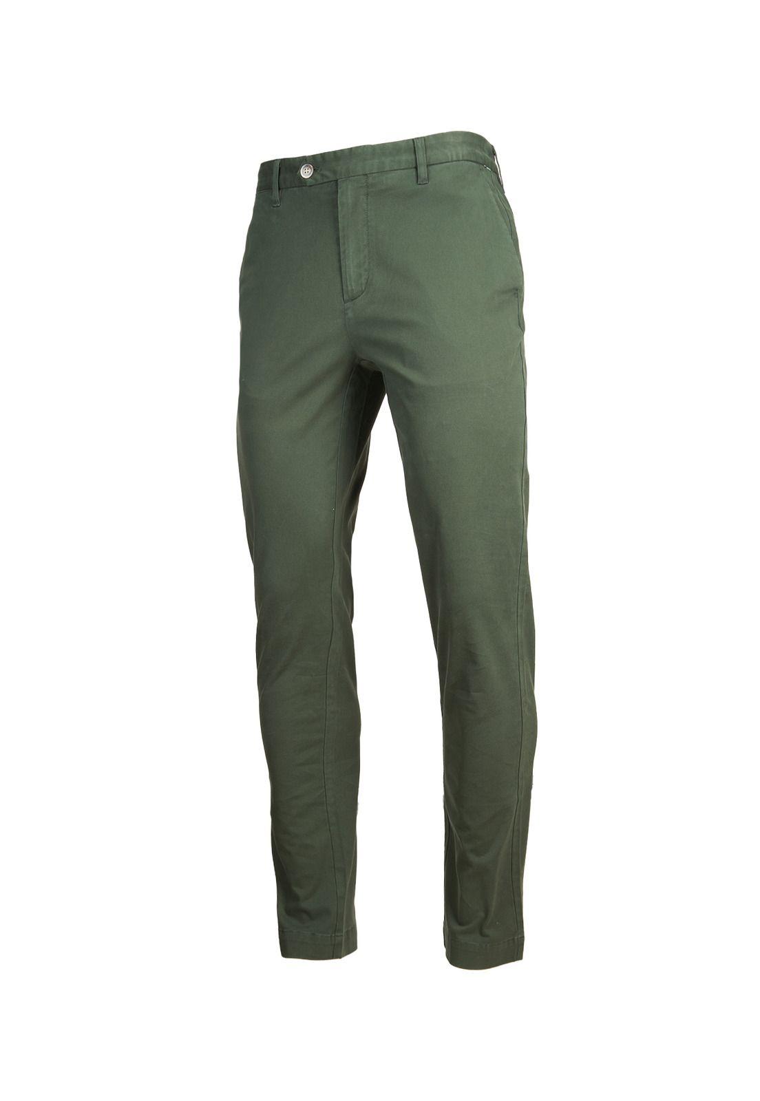 Pantalón Hombre Turin Verde Oscuro-0