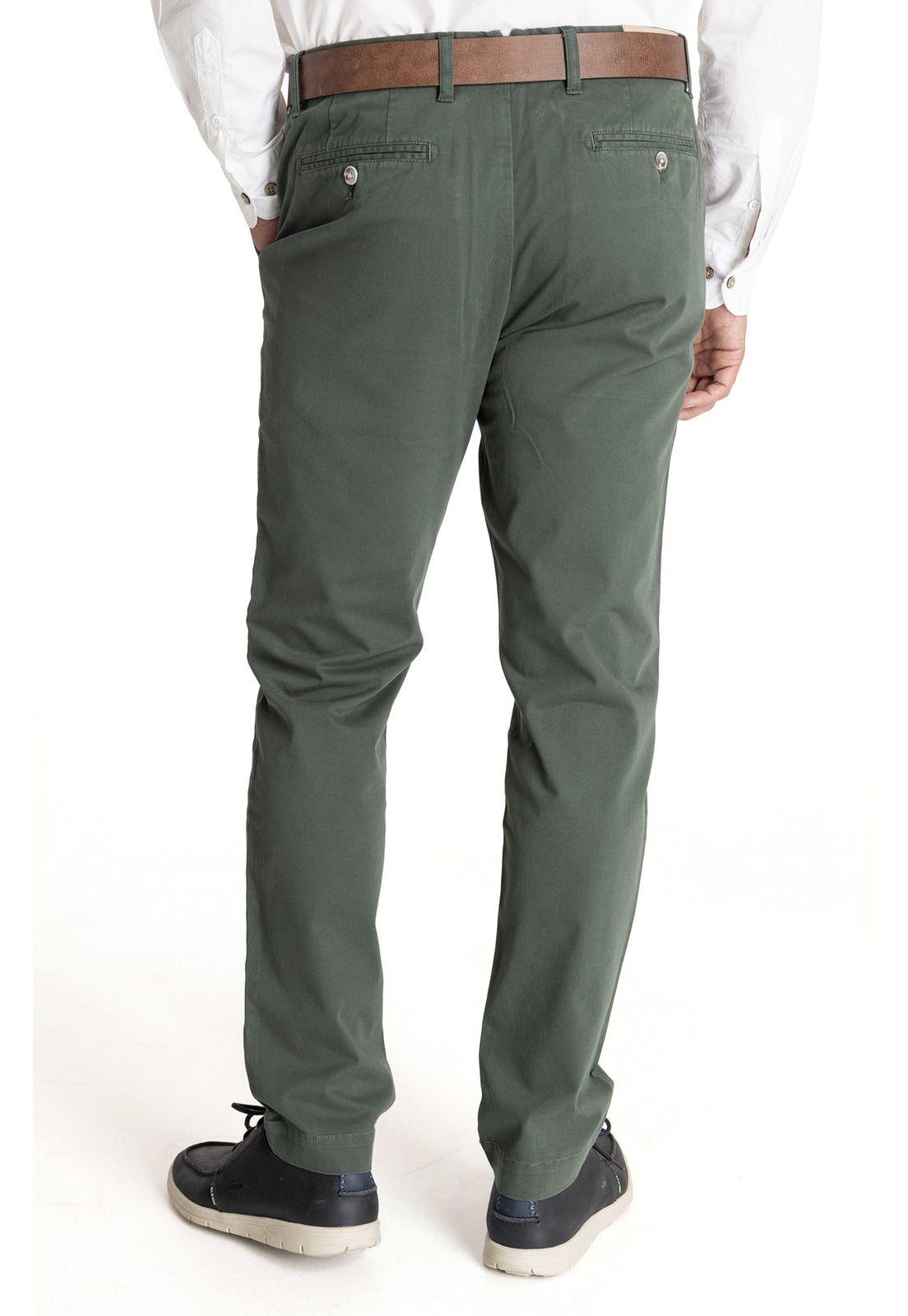 Pantalón Hombre Turin Verde Oscuro-5