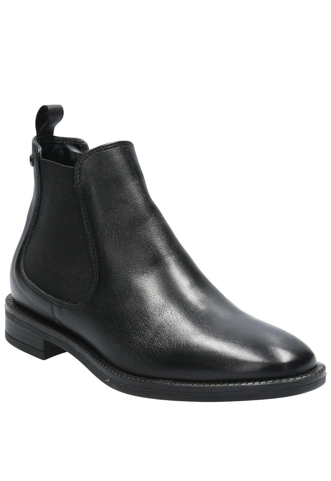 Botin Cuero Mujer Dafne Negro-0