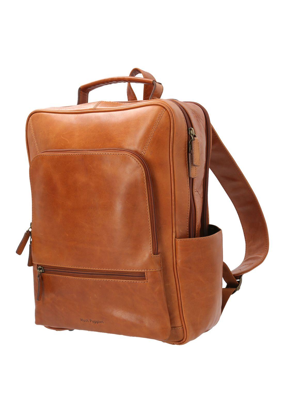 Mochila Cuero Hombre Om Ellis Back Café-1