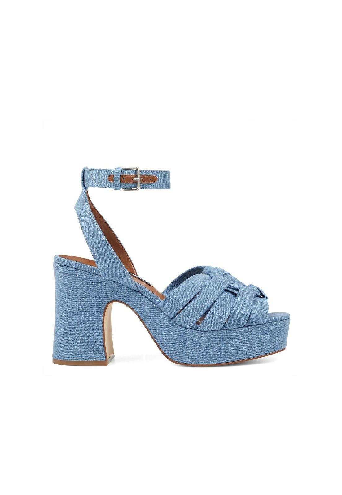 Sandalia Fetuchini Azul Claro-0