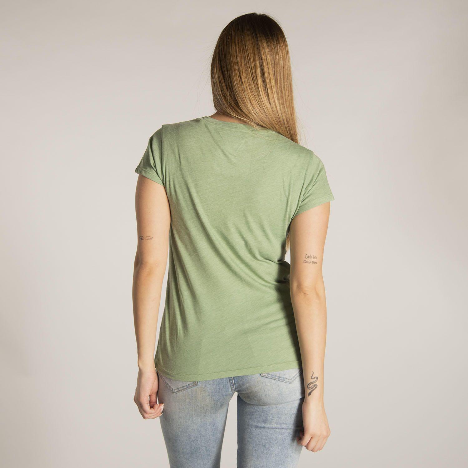 Polera M/C Mujer W Love Me Not Tee Verde-1