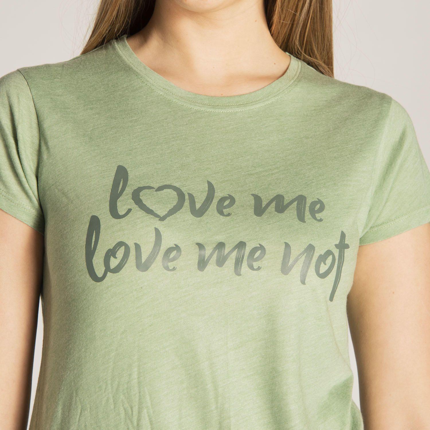 Polera M/C Mujer W Love Me Not Tee Verde-2
