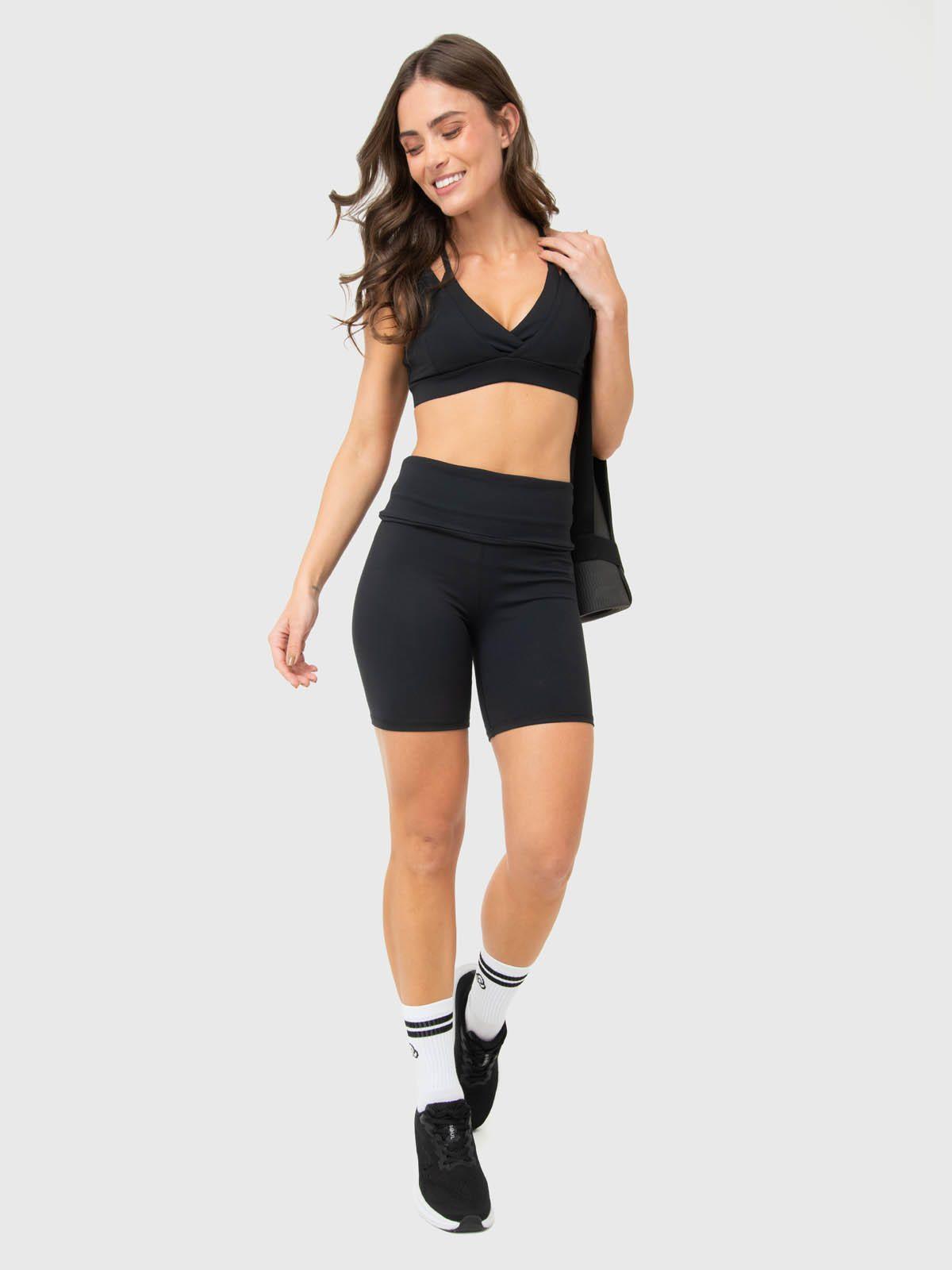 Biker Mujer Foldover Negra-4