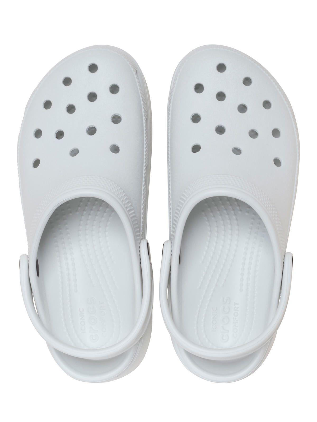 Zueco Mujer Plataforma Clog W Blanco-3