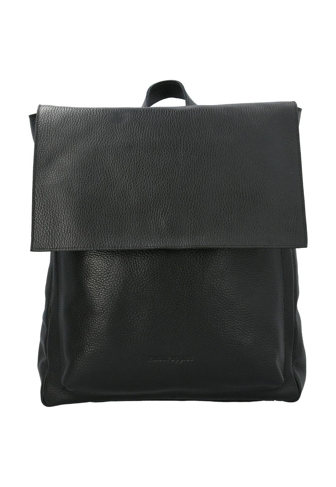 Mochila Cuero Mujer Baylor Back Negro-0