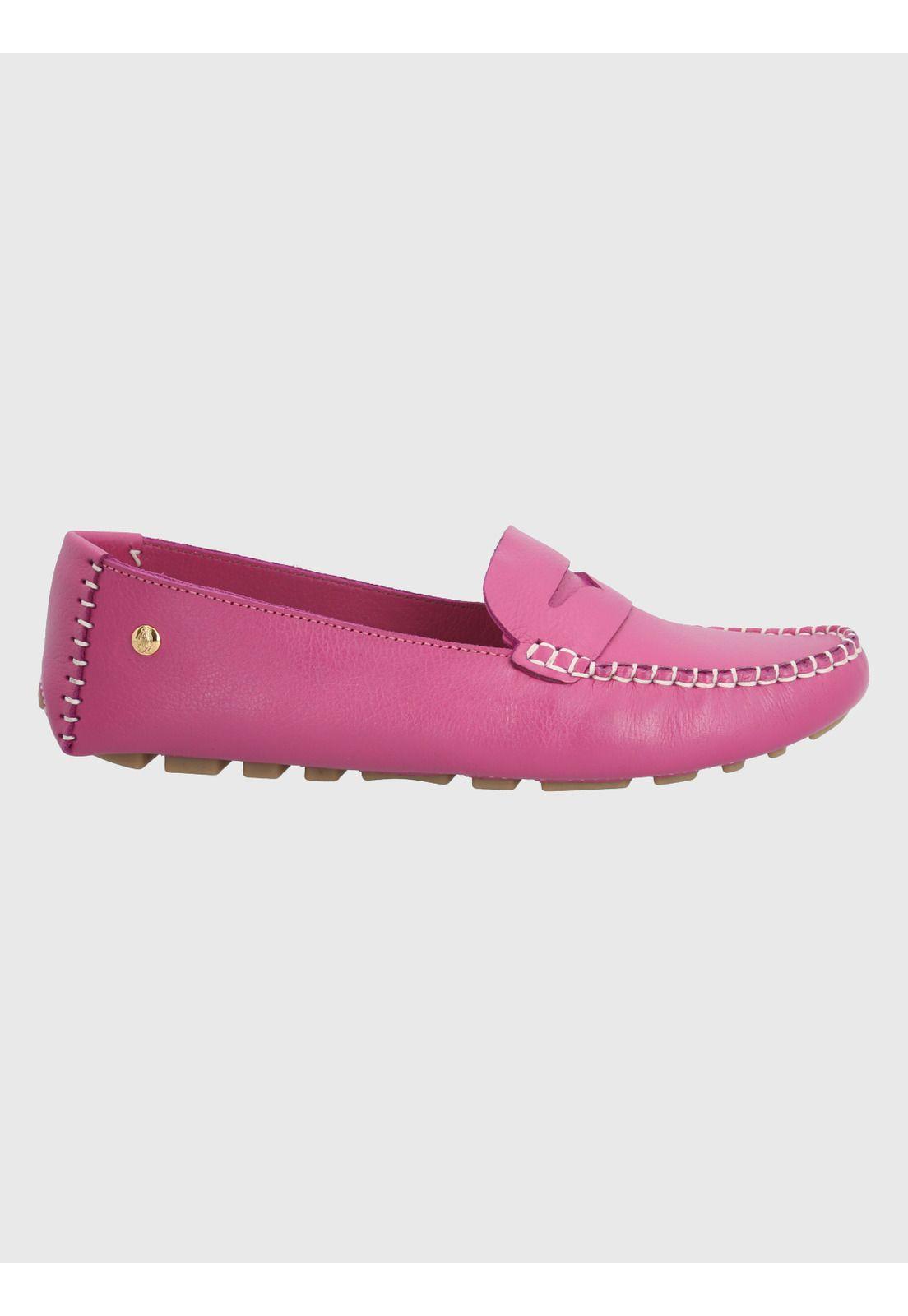 Mocasín Cuero Fucsia Mujer Domaso -1