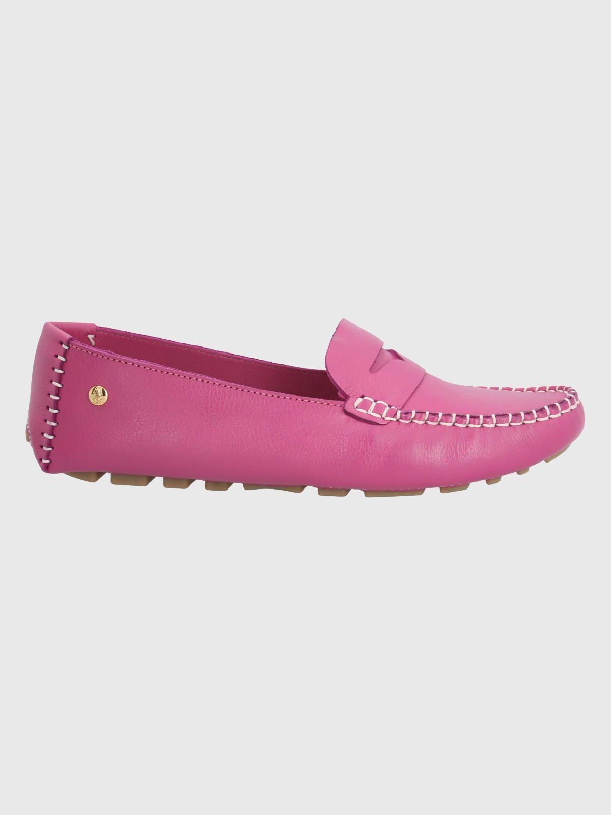 Mocasín Cuero Fucsia Mujer Domaso -1