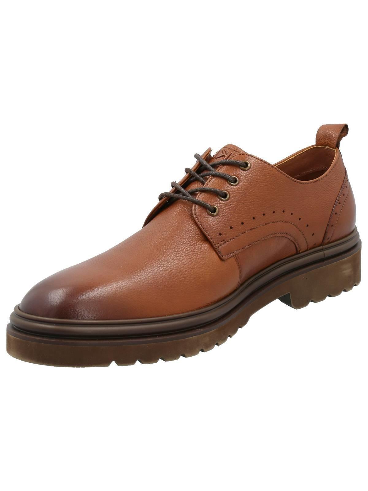 Zapato Cuero Hombre Alkun II Café-4