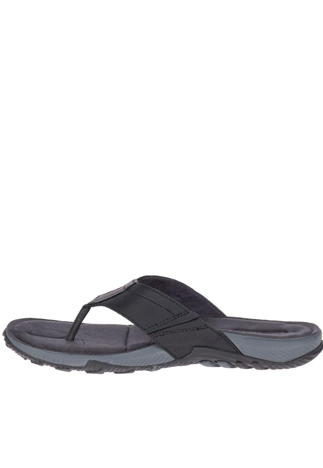 Sandalia Hombre Terrant Post Leather Negro-3