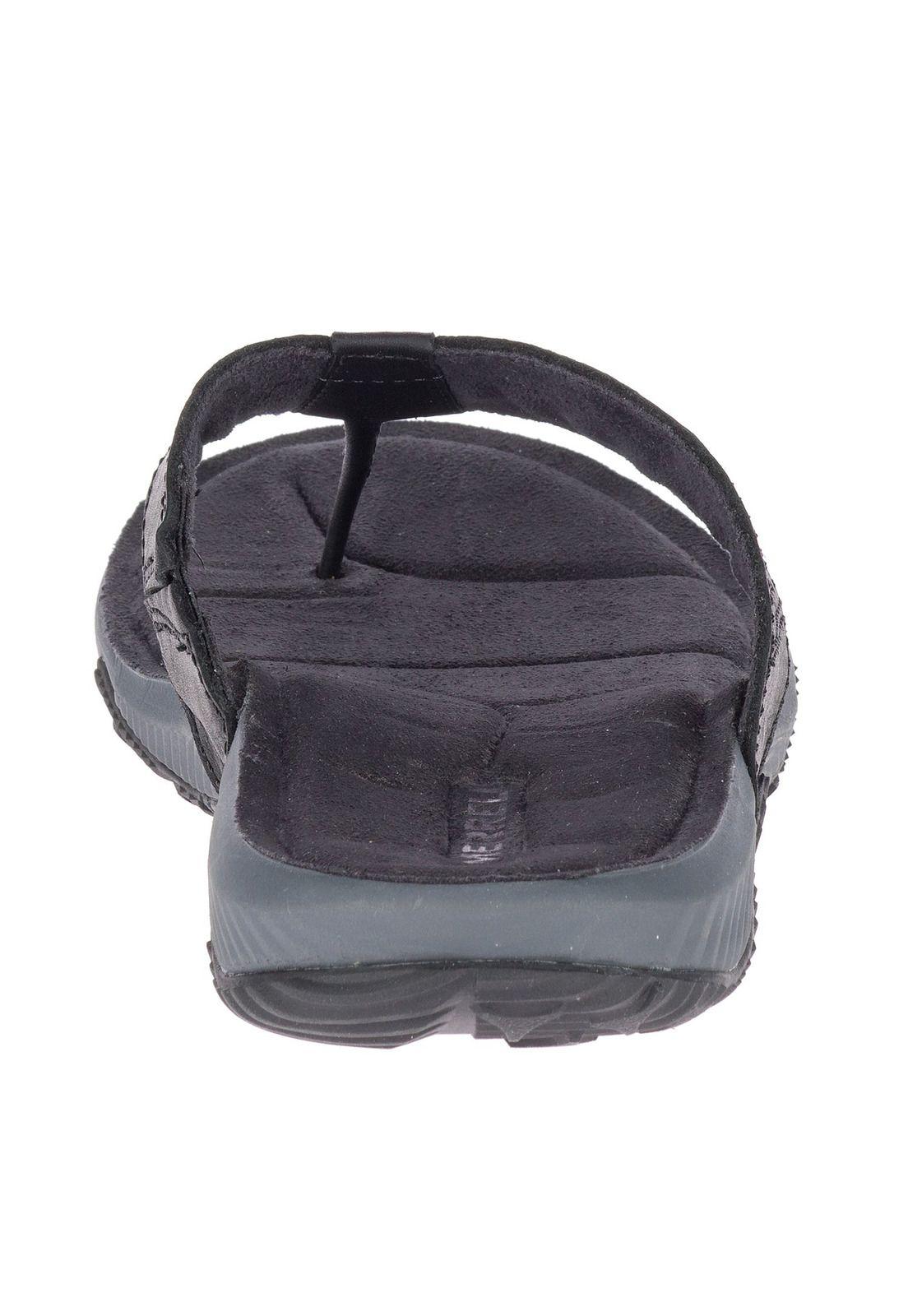 Sandalia Hombre Terrant Post Leather Negro-4