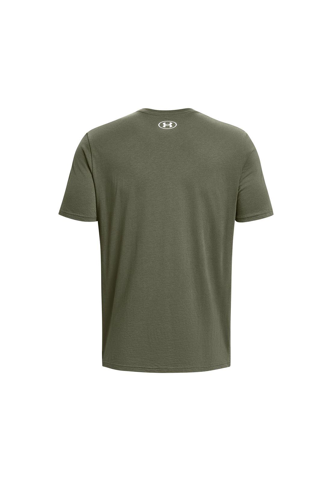 Polera manga corta Camo chest hombre VERDE-1