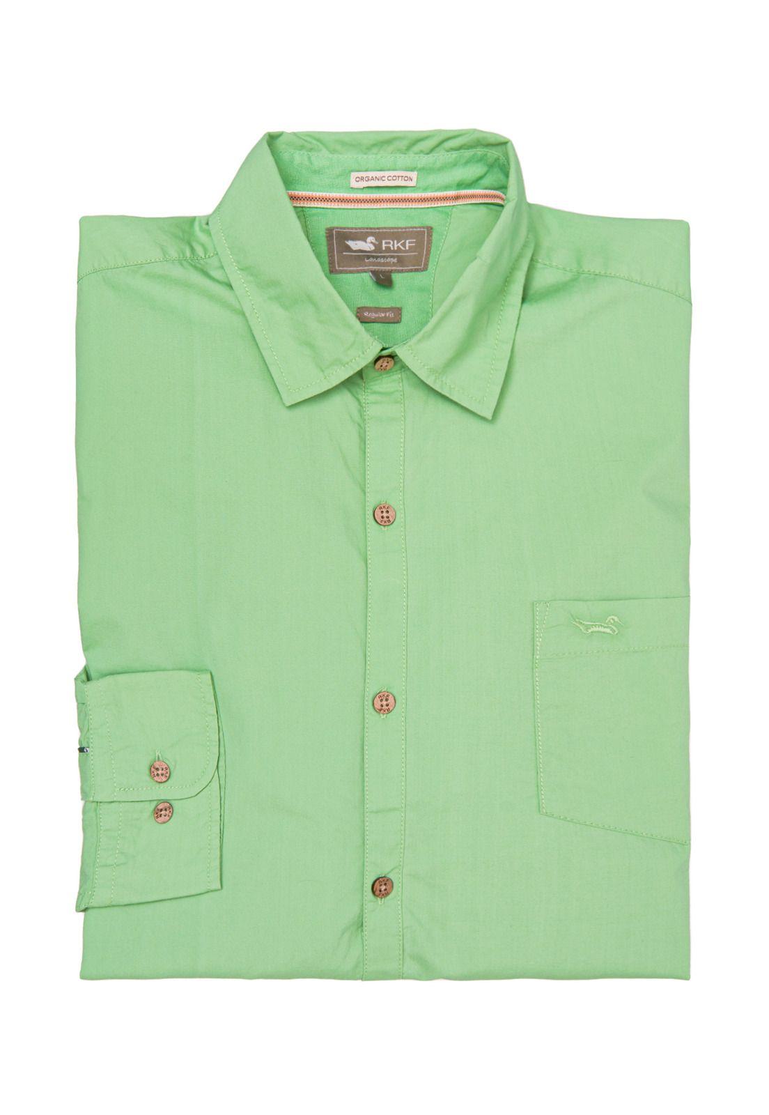 Camisa M/L Hombre Galiton Verde-3