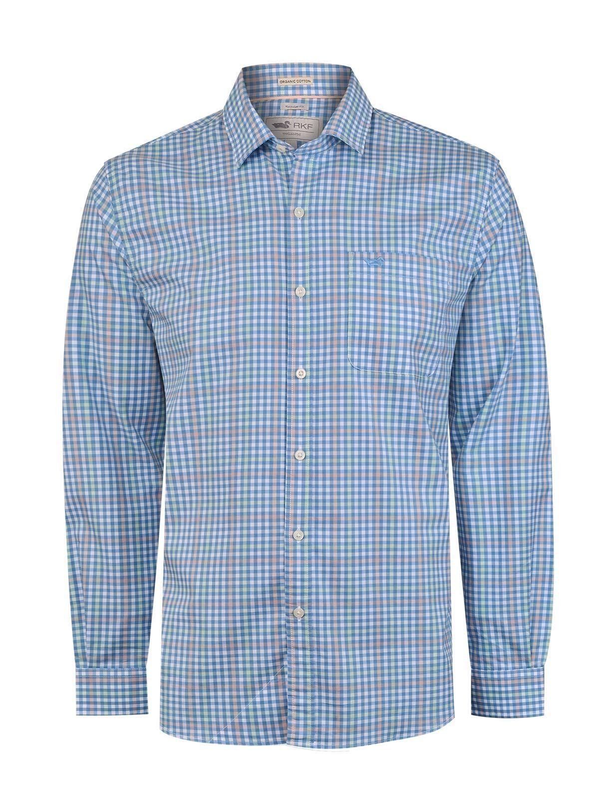 Camisa Algodón Orgánico Mild Azul Hombre Rockford-0
