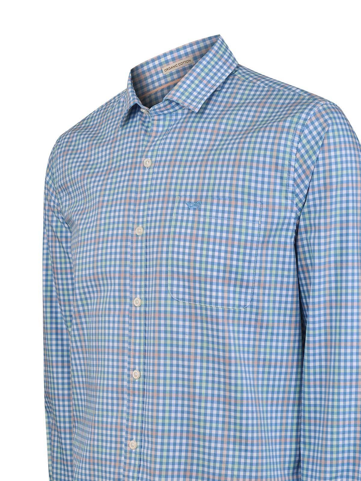 Camisa Algodón Orgánico Mild Azul Hombre Rockford-3