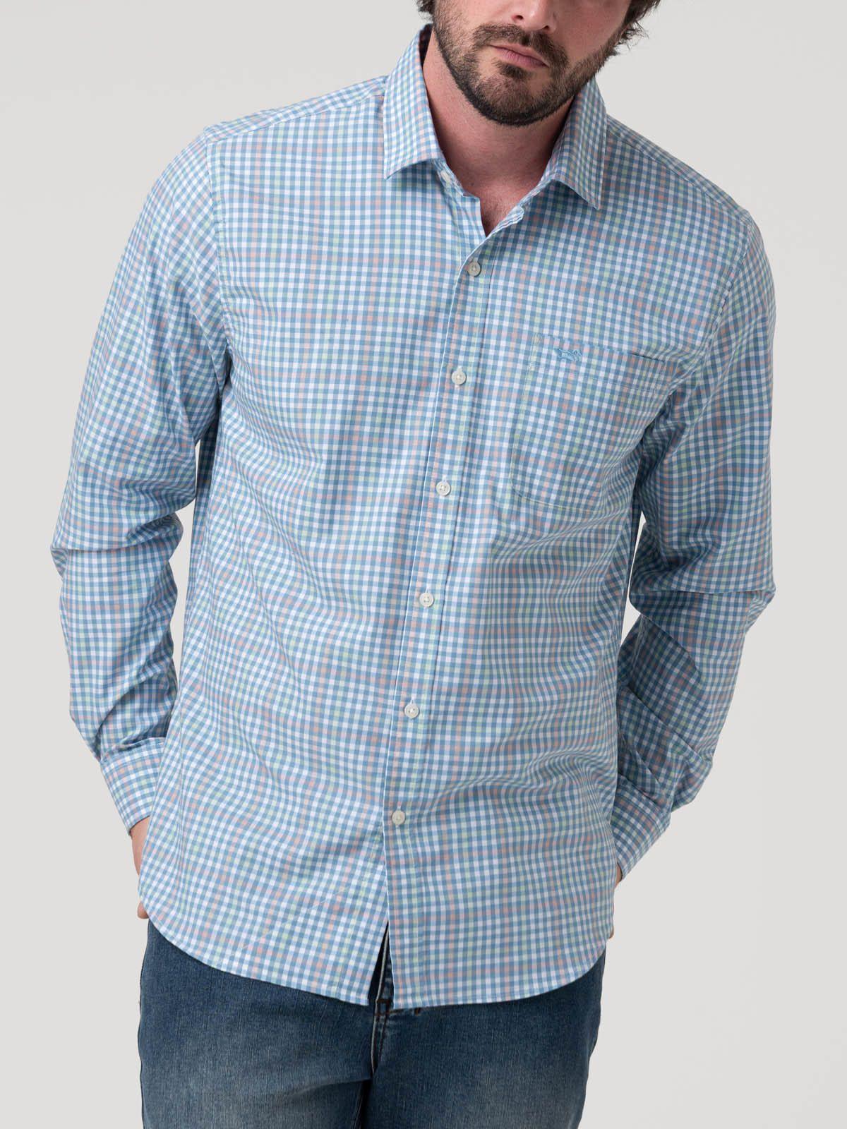 Camisa Algodón Orgánico Mild Azul Hombre Rockford-4