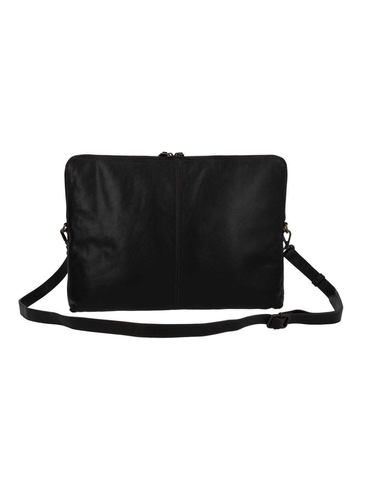 Maletín Cuero Unisex Np Fangio Case Café-2