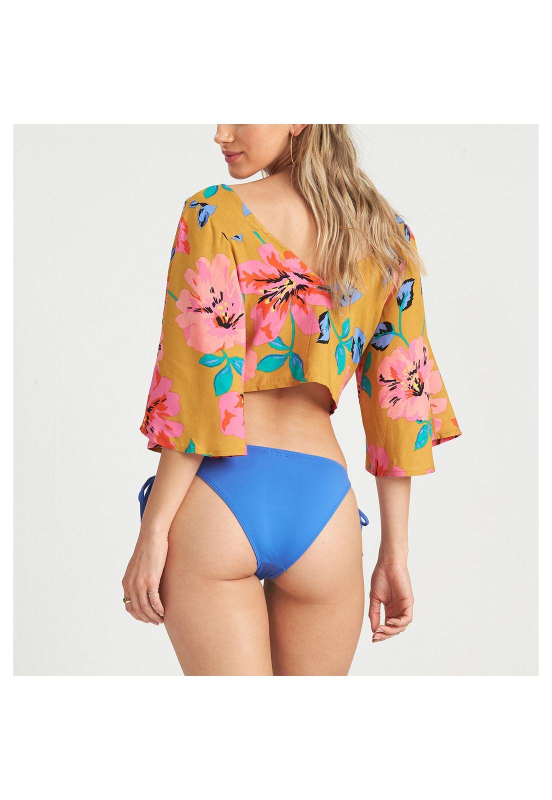 Blusa M/C  Sun Creek Mostaza Mujer-2