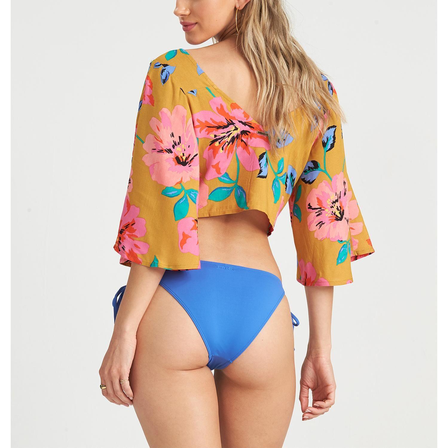 Blusa M/C  Sun Creek Mostaza Mujer-2